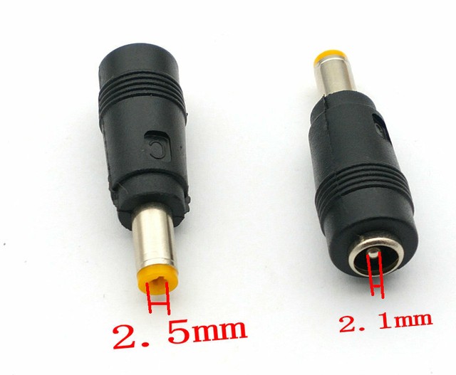 5.5mm x 2.1mm Female TO 5.5mm x 2.5mm Male DC Power CONNECTOR lot eBay