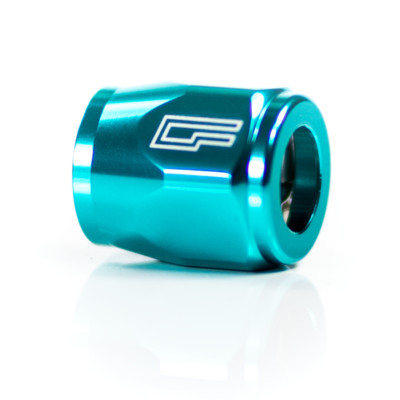TEAL -10AN / 10AN Fitting ''Dash Ten'' Hose Finisher Worm Clamp Hex