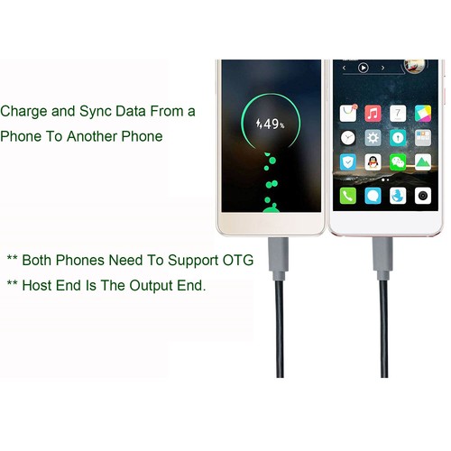 1pc Micro USB Male To Micro USB Male 5 Pin OTG Converter Adapter Data Lead Cable - Picture 4 of 12