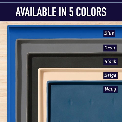 Pet Feeding Placemat with Raised Edges - Durable, Non-Toxic Mat for Indoor Use - Picture 11 of 11