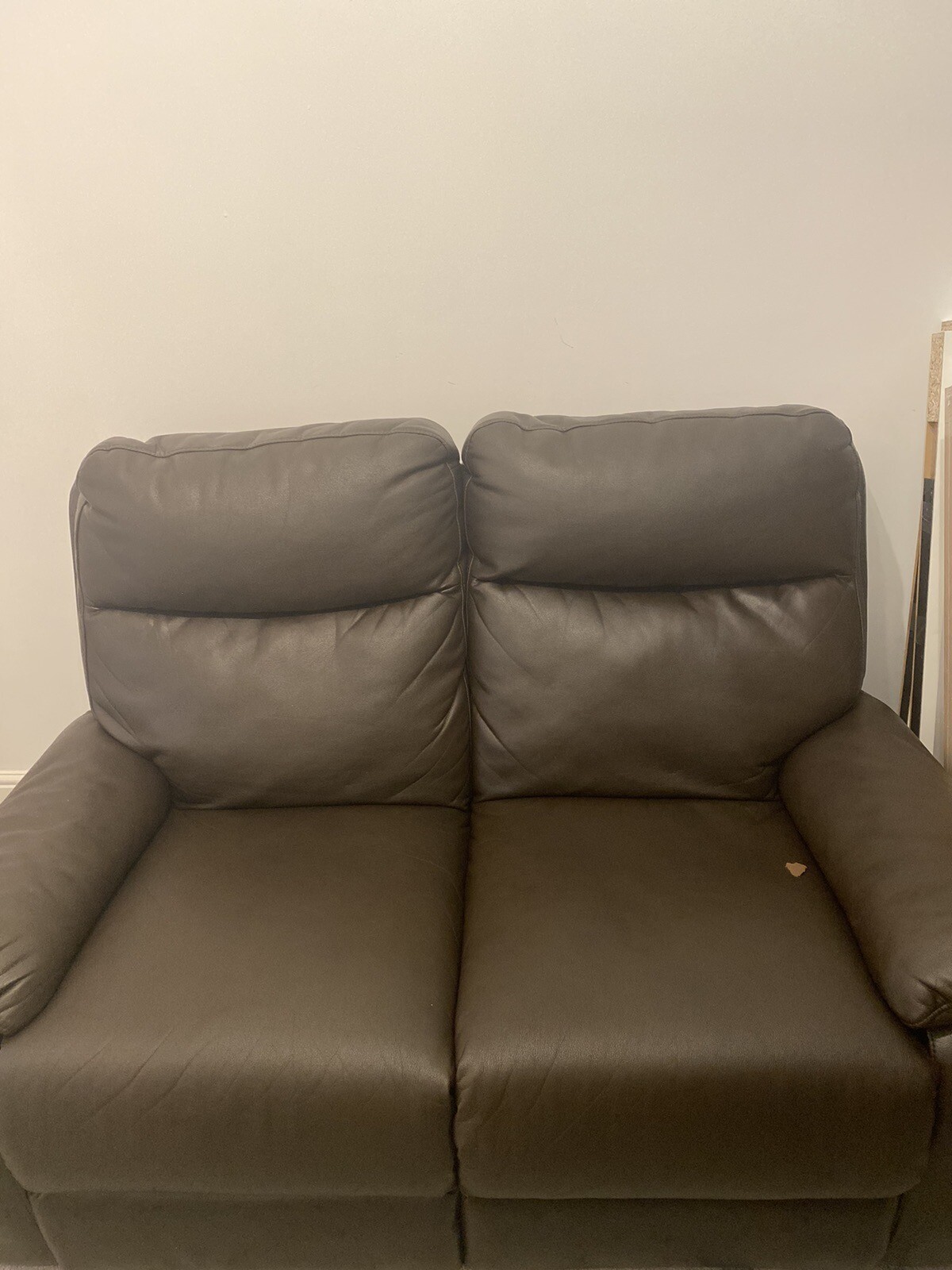 brown leather sofa used 2 seater eBay