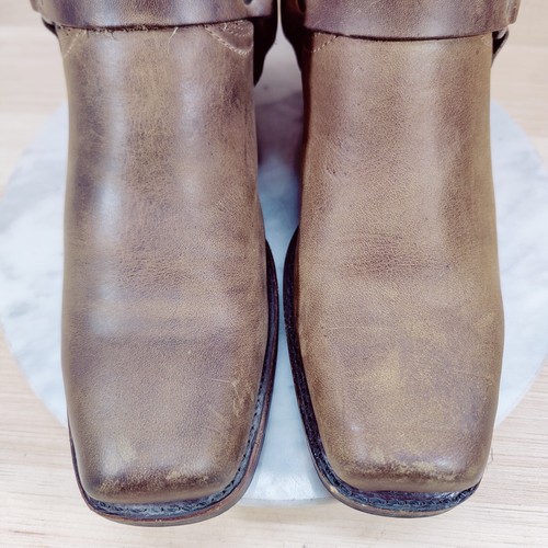 Frye Arnés 12R Botas de Moto Mujer 10 M Marrón Motociclista Punta Cuadrada Western - Imagen 8 de 13