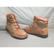 Timberland Boys Field Boot 6 Inch Waterproof Brown Green Size 5 NEW NO BOX 