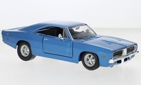 Maisto MAI31256BLUE - 1/24 - Dodge Charger R/T, Blau, 1969 - Neu