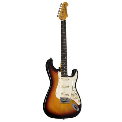 J&D ST VS E-Gitarre, Single Coil, Vintage-Style Sunburst, Einsteiger