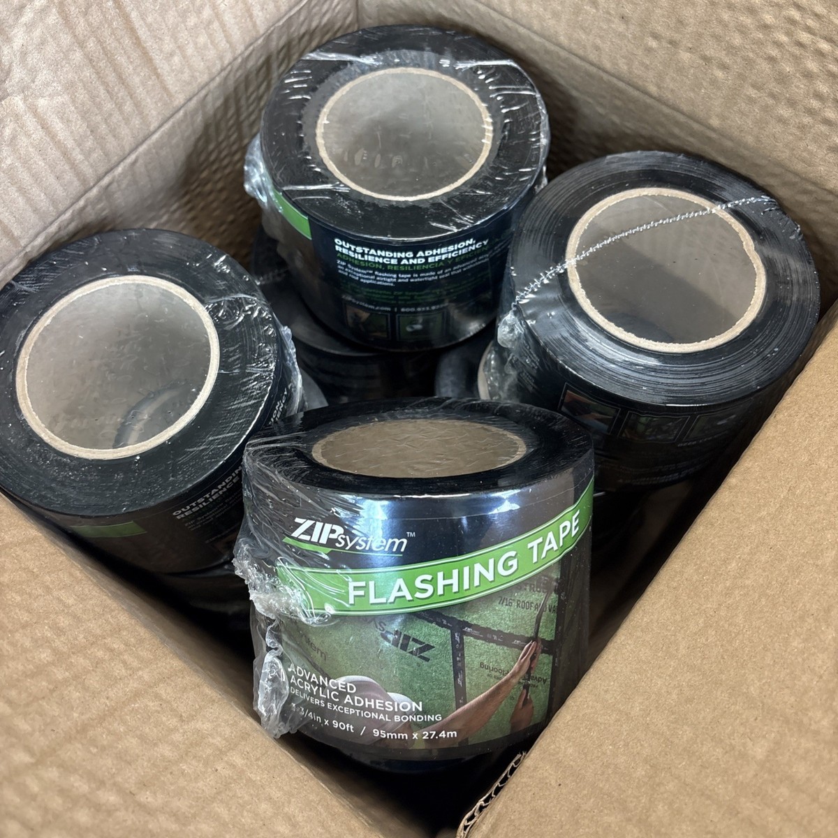 12 Rolls Zip System Window, Sheathing Flashing Tape 3.75”x90ft | eBay