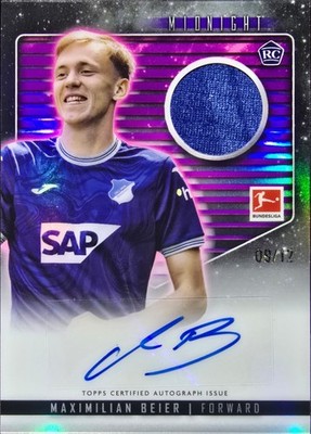 #d /12 Maximilian Beier Auto RC Topps Midnight Bundesliga 2023/2024 