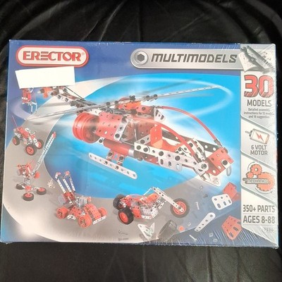 Erector Multimodels 7530 30-Model Building Set 350+ Parts 6V Motorized