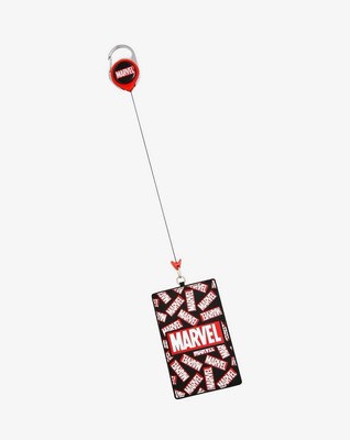 Bioworld Retractable Card Holder Lanyard Disney Marvel Logo