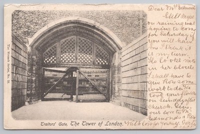 Tower of London Traitors Gate London 1903 Schraubenschlüssel Serie
