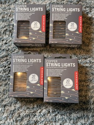 Kikkerland Copper String Lights 4 Pack Bundle Deal