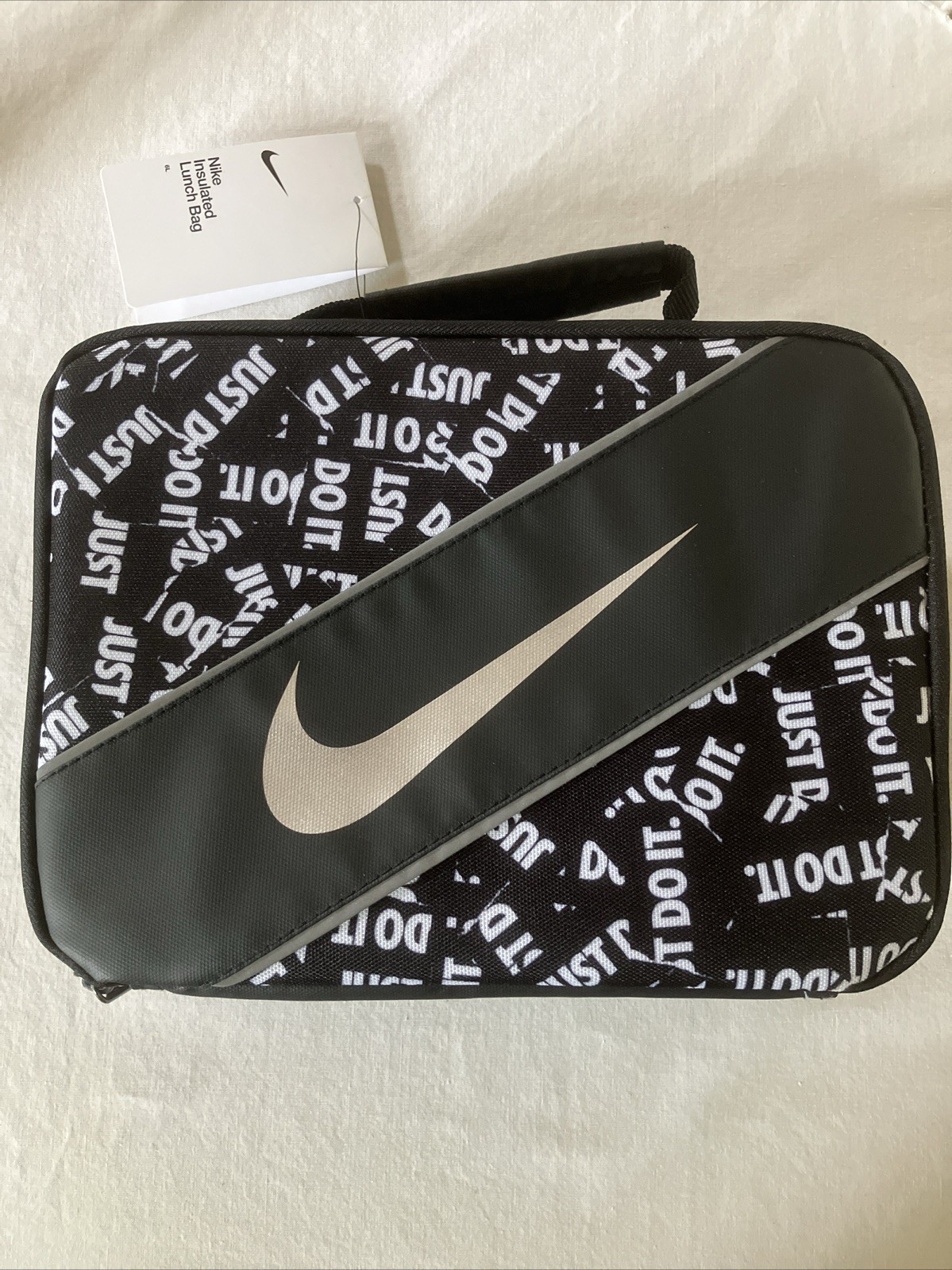 Tote Bag &ldquo;just Do It&rdquo; Black/silver