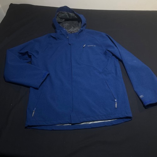 Merrel Opti-Shell Blue Hooded Rain jacket XL/TG