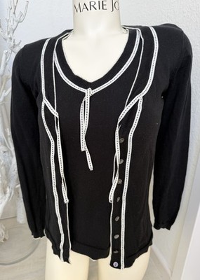 JETTE Joop Top+Jacke Langarm, 38 Schwarz,  weiß/schw.exklusivemBand   