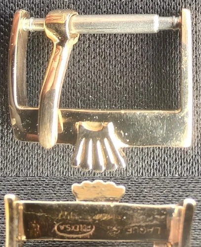 Original Vintage Rolex Buckle 14mm Inner Rose Gold Pl.. from 50's L@@K!