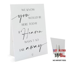 In Loving Memory Wedding Sign 8 x 11 Inch Table Sign with Holder Minimalist