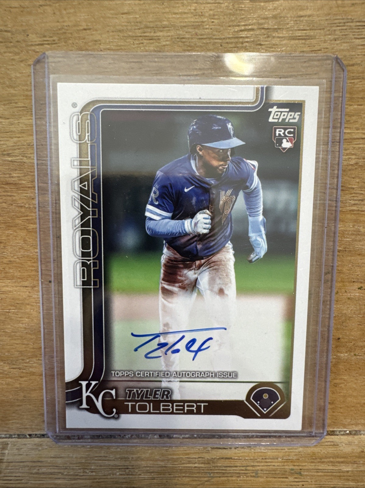 2025 Topps Update Tyler Tolbert Real One Auto RC Rookie #US60 Royals