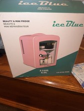 Ice Blue Beauty And Mini Fridge 6cans/skincare LS-4YW-Pink Open Box