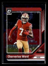 2024 Donruss Optic Charvarius Ward Purple Stars /15 #176 49ers UX2976