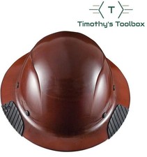 LIFT Safety HDF-15NG DAX Natural Brown Full Brim Hard Hat w/ Ratchet Suspension