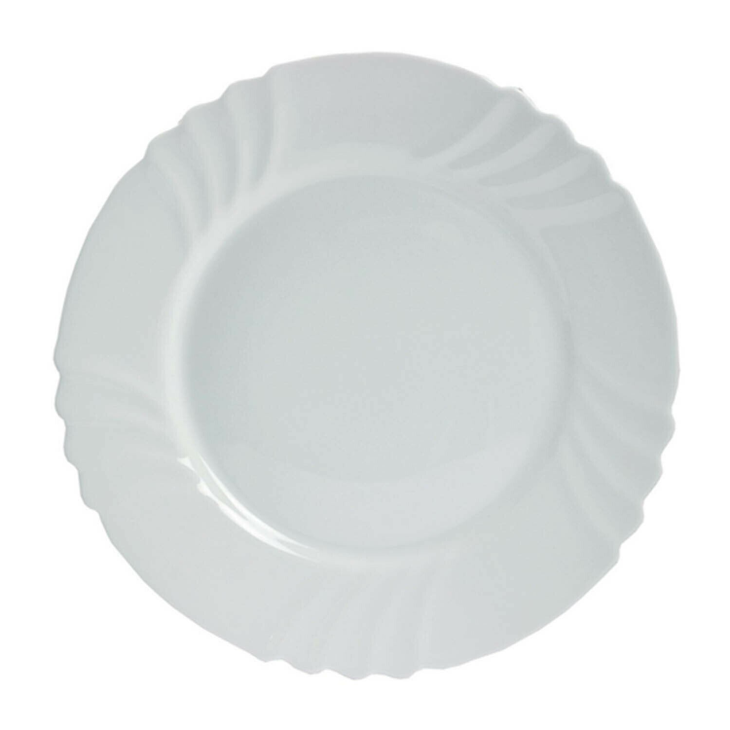 Bormioli Rocco Ebro 20cm Tempered Opal Glass Side Fruit Plate Round Table Dining