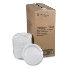Pactiv Corp. 0TH10009 Placesetter Satin Foam Dinnerware - White (500/CT) New