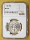 1943 P  NGC MS63 Walking Liberty Silver Half Dollar Take a Look