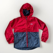 Eddie Bauer 3-1 Jacket Red Grey Youth Kids S 7-8 Removable Fleece Liner Hooded