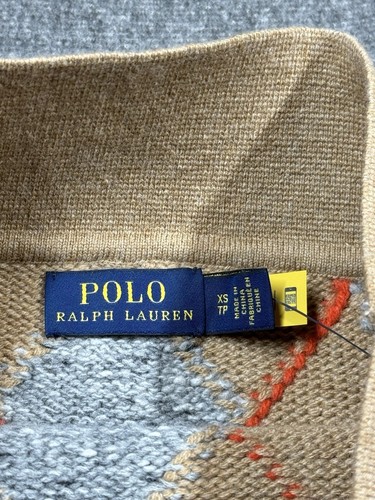 Polo Ralph Lauren Womens Skirt Size XS Brown Diamond Argyle Wool Cashmere - Picture 3 of 14