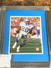 Barry Sanders Detroit Lions Signed Auto Custom Framed 8x10 Photo Schwartz COA
