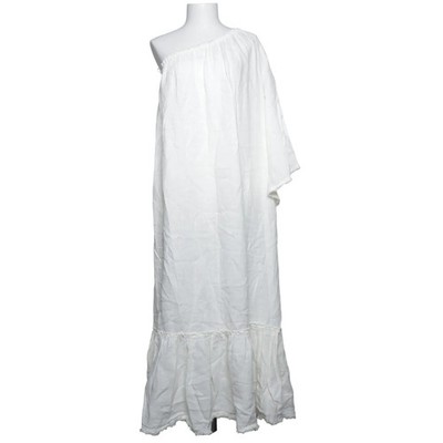 Zara, Kleid, Größe: M, Weiß, Leinen, Einfarbig, Damen #jma