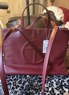 Telfar Medium Size Oxblood Shopping Bag New with Tags and Dust Bag