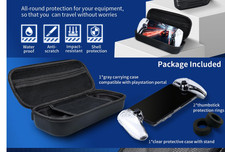 Accessories Bundle Compatible with Playstation Portal, Hard Carrying Case with C