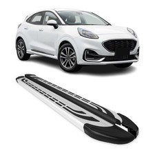 Alu Trittbretter Seitenschweller Seitenbretter für Ford Puma 2019-2026 Grau