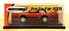 Vintage New 2005 Matchbox Pre Toy Fair Mini Cooper Orange Car In Case