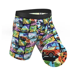 Shinesty "The Gas Pedal" Pop Art Long Leg Ball Hammock® Pouch Underwear with Fly