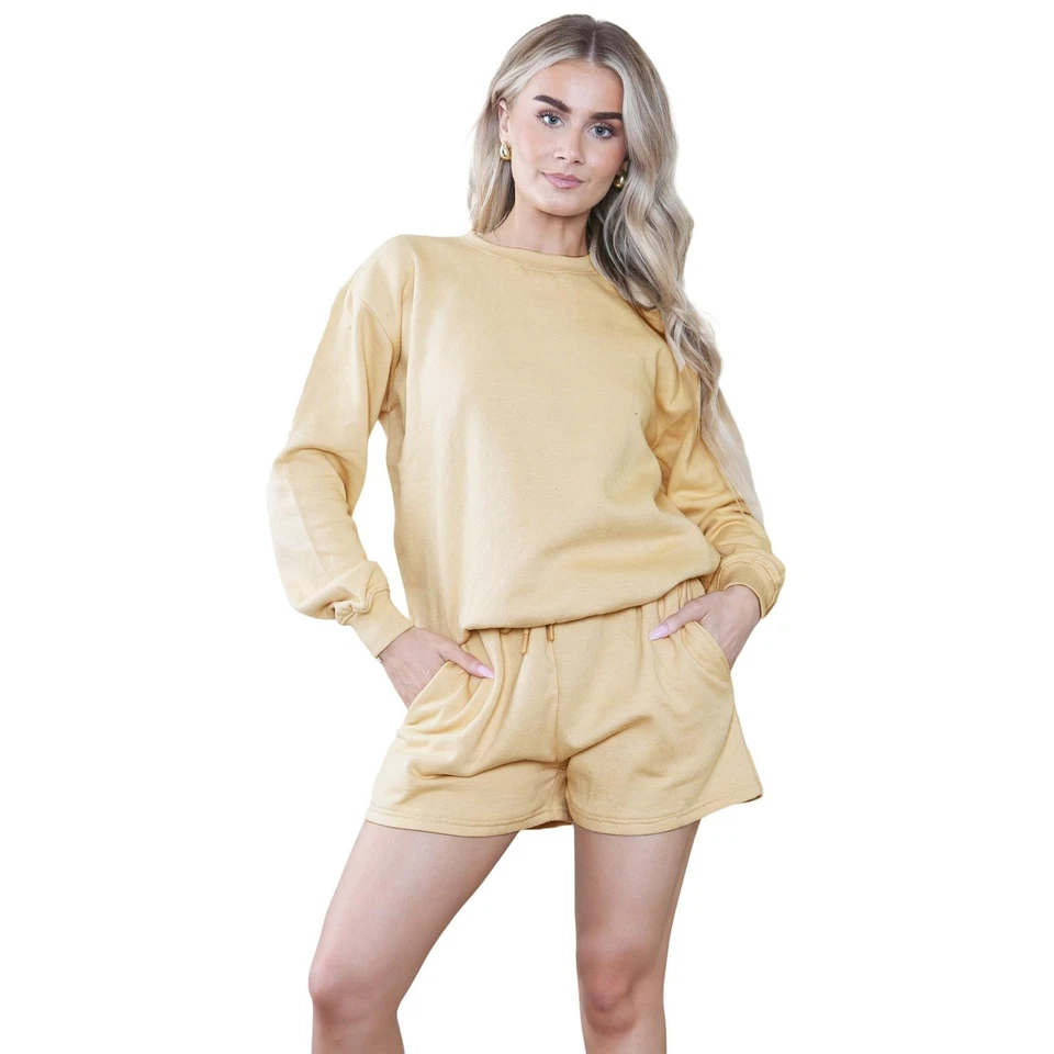 Kruze Donna Tuta Set Girocollo Manica Lunga Felpa Pile Jogging Suit - Immagine 3 di 4
