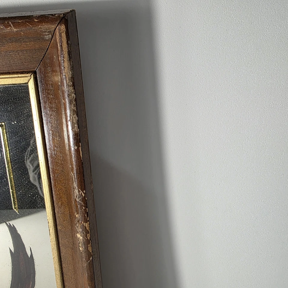 Miller High Life Wildlife Series Mirror Bald Eagle 1st Printing Framed Vintage - Image 4 of 4