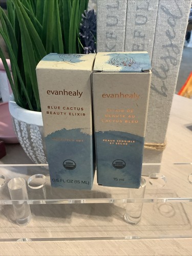 EVANHEALY BLUE CACTUS BEAUTY ELIXIR FOR SENSITIVE & DRY SKIN 0.5 FL. OZ. 2x - Picture 2 of 4