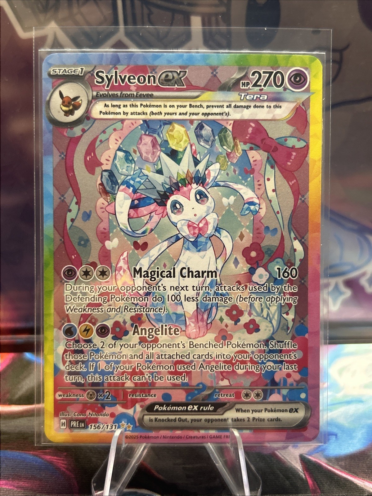 Sylveon ex - 156/131 - SV: Prismatic Evolutions SIR Near Mint