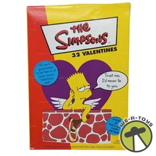 The Simpsons 32 Valentines Fold & Seal Cards 2001 Paper Magic Group New