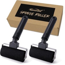 4-Inch Sponge Seam Roller, Rivet Roller for Vinyl Wrap, 2 Pack Foam Roller