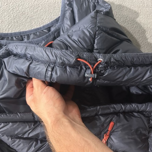 LL Bean Jacket Mens XL Blue Downtek Puffer Vest Outdoor Goose Down Fill Gorpcore - Picture 9 of 11