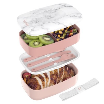 Bentgo Classic - Adult Bento Box, Stackable 3-Compartment Lunch Box