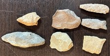 Stone Arrowheads Tools Massachusetts Native American Lot of 7 FREE shipping