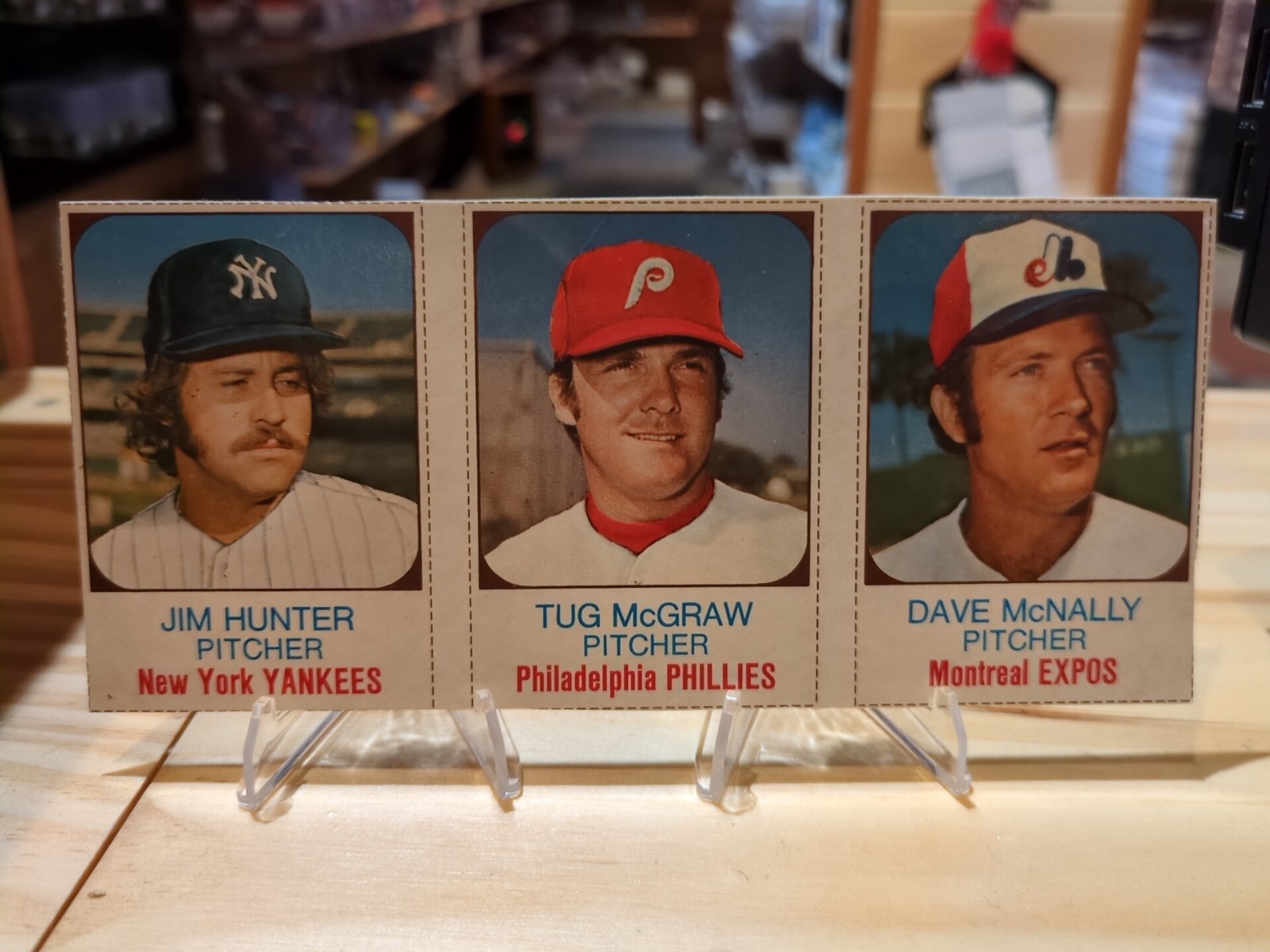 1975 HOSTESS PANEL #148, 149, 150 Jim Hunter, Tug McGraw, Dave McNally