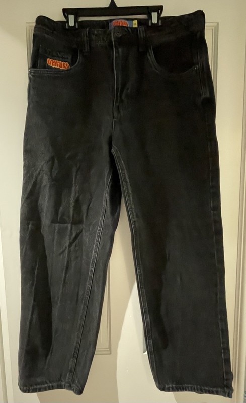 Empyre Relax Jeans Black Sz 32 Black 32X29 Skate Grunge Mens