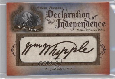 2016 Upper Deck Goodwin Champions 44/76 William Whipple #DOI-9 a2v