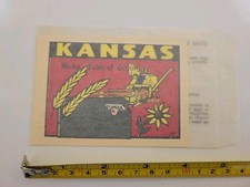 Vintage KANSAS Decal Sticker NEW IN PACKAGE
