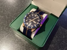 Rose Gold GMT Men’s Quartz Watch 41mm